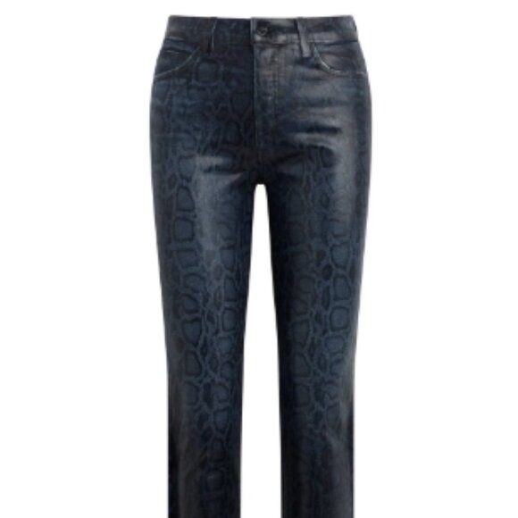 Joe’s Jeans The Honor High Rise Straight Ankle – Coated Indigo Slither – 25 NWT - Picture 3 of 7
